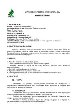Educação Especial e Inclusão
