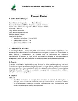Segurança e Auditoria de Sistemas