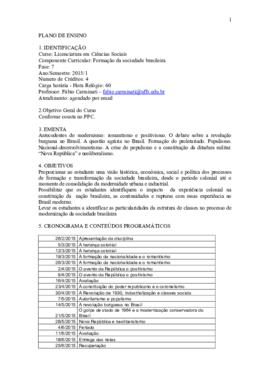 Formação da Sociedade Brasileira