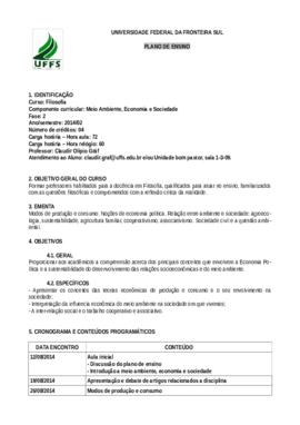 Meio Ambiente, Economia e Sociedade