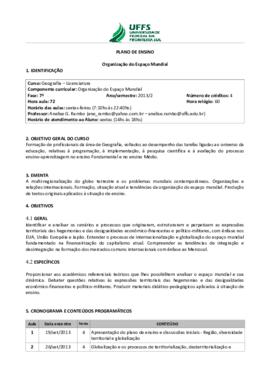 Organização do Espaço Mundial
