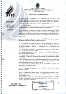Portaria 403-GR-2011