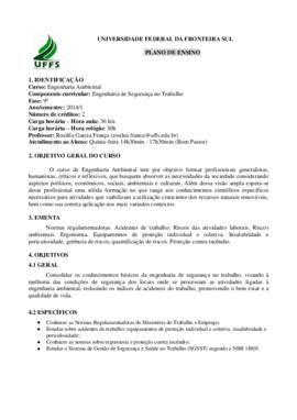 Engenharia de Segurança no Trabalho