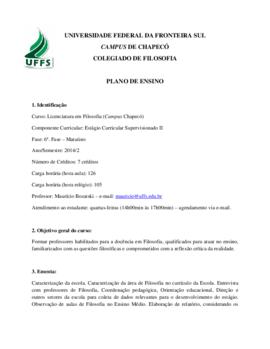 Estágio Curricular Supervisionado II