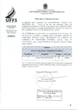Portaria 205-GR-2012