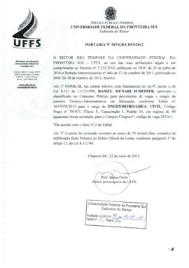 Portaria 547-GR-2012