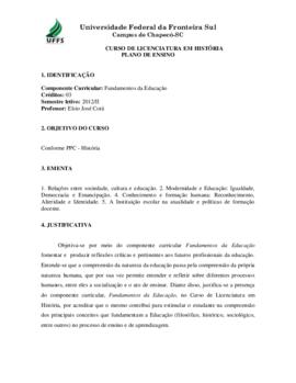 Fundamentos da Educação