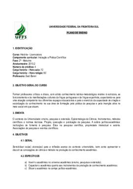 Iniciação a Prática Científica
