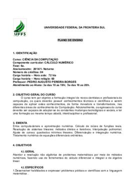 Cálculo Numérico