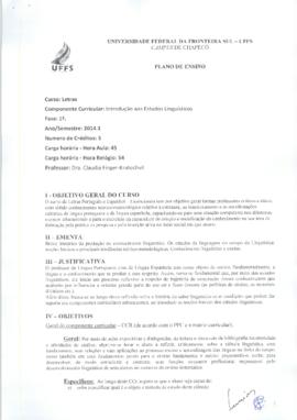 Introdução aos Estudos Linguísticos