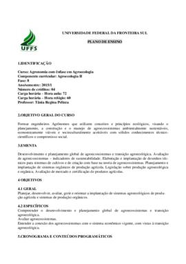 Agroecologia II