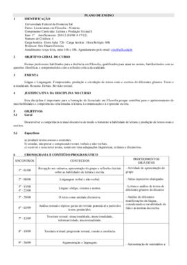 Leitura e Produção Textual I