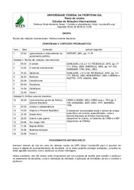 Estudos em Relações Internacionais