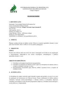 Estágio Curricular Supervisionado II