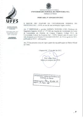Portaria 419-GR-2012