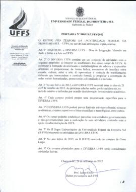 Portaria 980-GR-2012