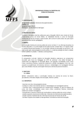 História da Educação Brasileira