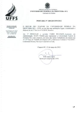 Portaria 248-GR-2012