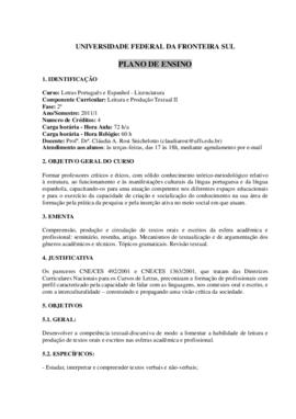 Leitura e Produção Textual II
