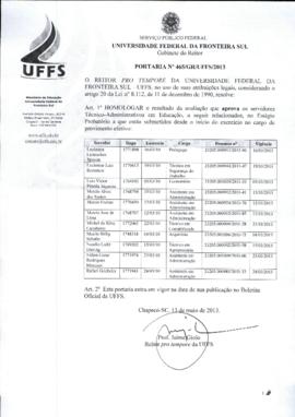 Portaria 465-GR-2013