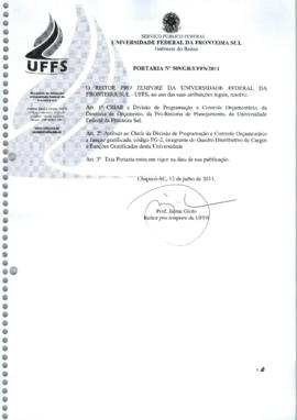Portaria 509-GR-2011