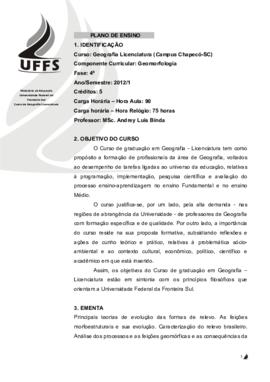 Geomorfologia