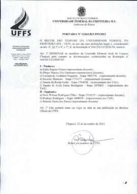 Portaria 1126-GR-2012