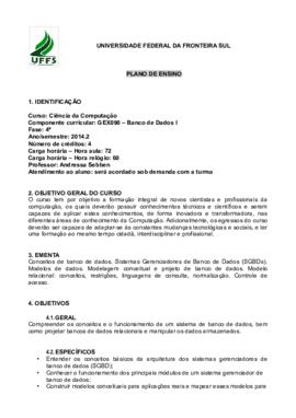 Banco de Dados I