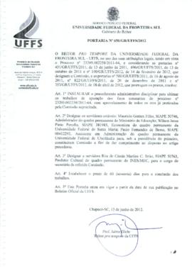 Portaria 650-GR-2012