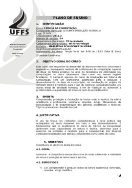 Leitura e Produção Textual II