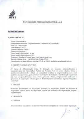 Empreendimentos e Modelos de Negociação