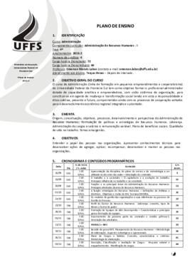 Administração de Recursos Humanos I