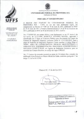 Portaria 319-GR-2013