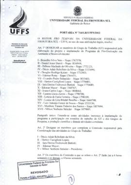 Portaria 714-GR-2012