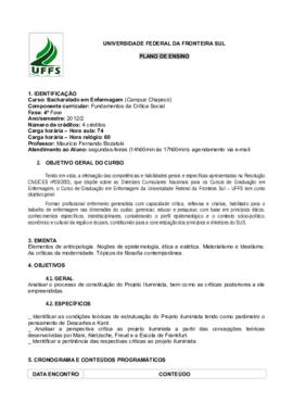 Fundamentos da Crítica Social