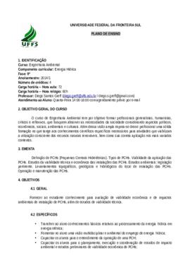 Energia Hídrica