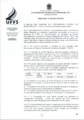 Portaria 439-GR-2012