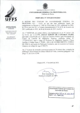 Portaria 315-GR-2013