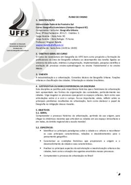 Geografia Urbana
