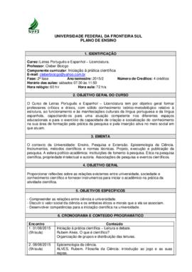 Iniciação à Prática Científica