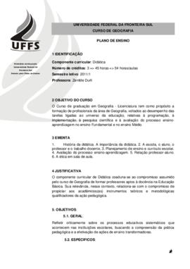 Didática Geral