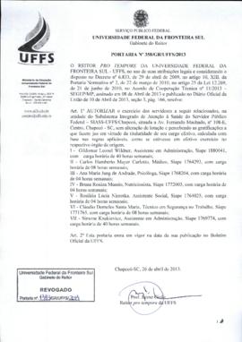 Portaria 358-GR-2013