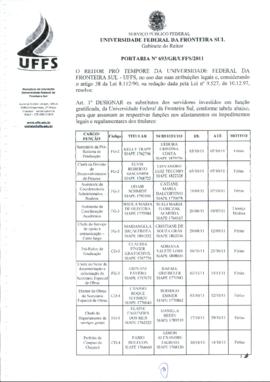 Portaria 693-GR-2011