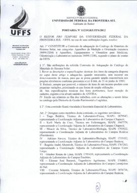 Portaria 1123-GR-2012
