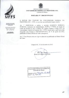 Portaria 1180-GR-2012