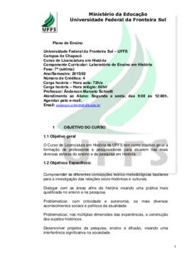 Laboratório de Ensino em História