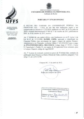 Portaria 337-GR-2012