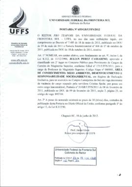 Portaria 655-GR-2012
