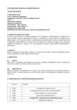Leitura e Produção Textual I