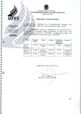 Portaria 238-GR-2011